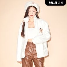 [엠엘비코리아공식] 베이직 미디움로고 후리스 점퍼 NY (Cream)