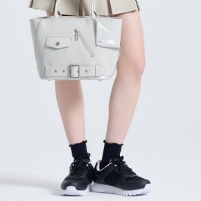여성 리본 포인트 쿠션 중목 양말 블랙 CHF1WSO6591BK