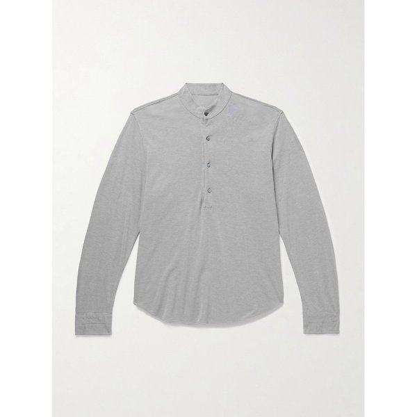 스토파 코튼 실크 블렌드 피케 헨리넥 셔츠 46376663163000238