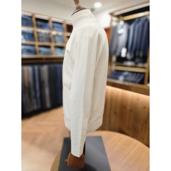 [여주점] 코오롱 브렌우드 남성 솔리드 워셔블 하프터틀넥 스웨터 BIWAW24531IVX,MUX,BUX,GYD,BKX