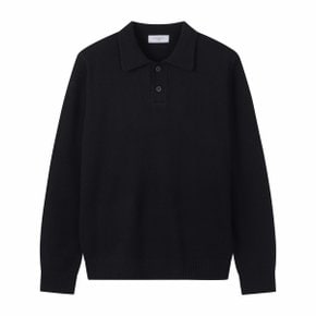 [Outlet] Black Airwool Collar Sweater_C9WAW24811BKX