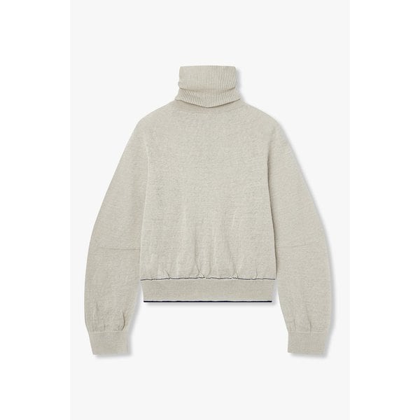 [Y`s]린넨 블렌드 터틀넥 니트 가디건 6616130101000