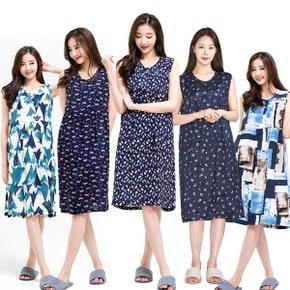 국산 풍기인견 민소매 원피스 (F~2XL)  나시원피스 빅사이즈