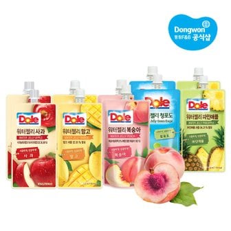 동원 Dole 워터젤리 130ml x10개 복숭아/사과/망고/청포도