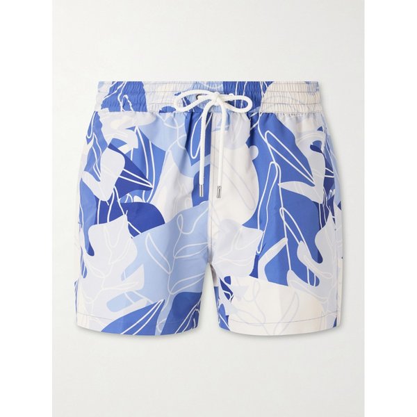 프레스코볼 카리오카 리오 스트레이트 미드 렝스 프린트 스윔 쇼츠 46376663163012957