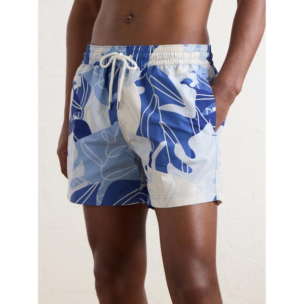 프레스코볼 카리오카 리오 스트레이트 미드 렝스 프린트 스윔 쇼츠 46376663163012957