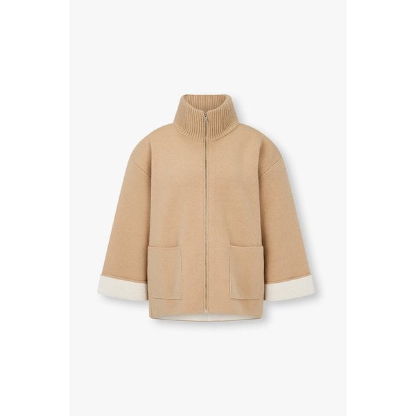 울 니트 하이넥 집업 IA15446010103