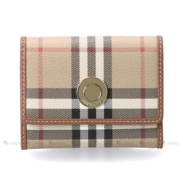 [부산점] 로고 8109800 LS LANCASTER DFC 버버리 랭커스터 체크 반지갑