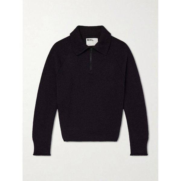 울 코튼 블렌드 하프 집업 스웨터 46376663163001451