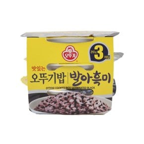 [모닝배송][우리가락]오뚜기밥 발아흑미밥 210g x 3팩