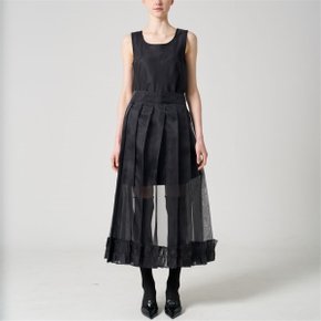 Organza pleated Wrap skirt (pareo)