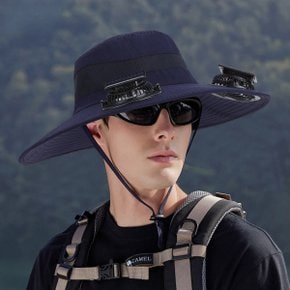 [해외직구]선풍기모자 태양광충전 낙시 작업모자 야외 캠핑 태양열 선캡 통기성 자외선차단
