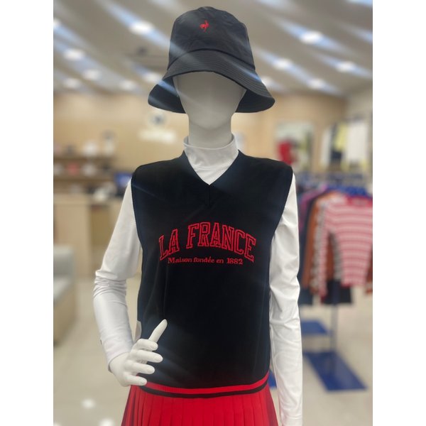 [여주점] 여성 등판 스트라이프 V넥 스웨터 베스트 GP322LKV82