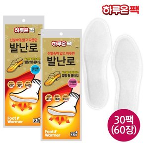 하루온팩 깔창형 발난로 핫팩 x 30팩(60장)