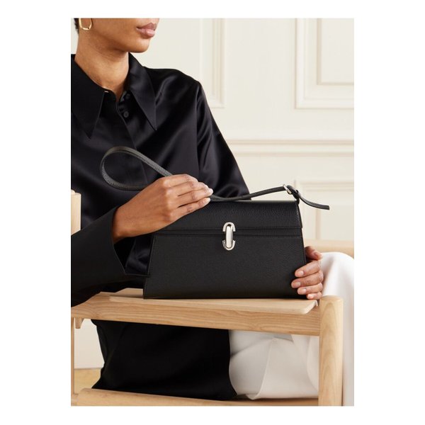 사베트 시메트리 텍스처 가죽 숄더 백 블랙 1647597358737741