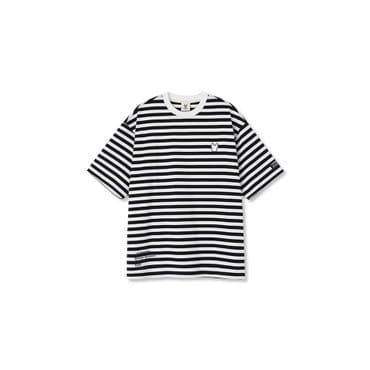 라이프워크 공용) 화이트라독 스트라이프 반팔 티셔츠  LW242TS180