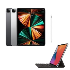 iPad Pro5 12.9 셀룰러 1TB 실버+키보드+펜슬/JC