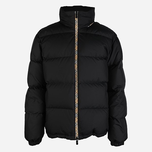 [시흥점] 5F 8110196 A1189 체커 테이프 스노든 남성 후드 패딩 자켓 블랙