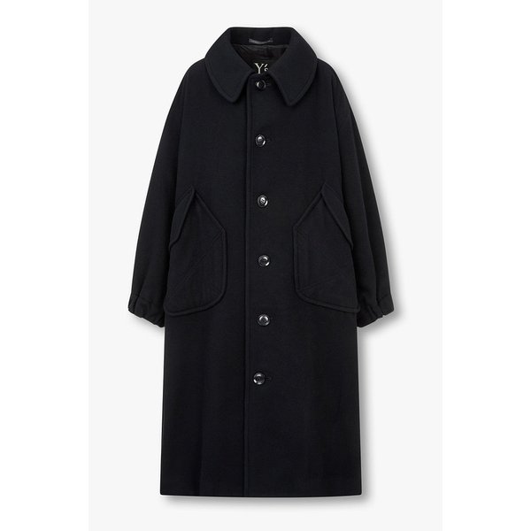 [Y`s] 카라 버튼업 울 코트 6615305104000