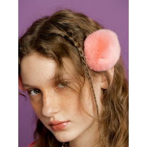 real rabbit fur hairpin[3color]