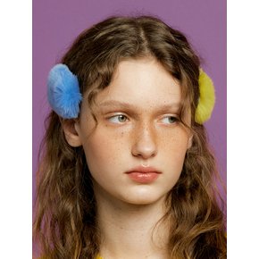 real rabbit fur hairpin[3color]