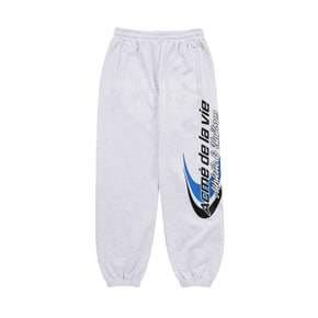 RACING LOGO TRAINING PANTS MELANGE-레이싱로고