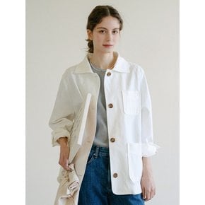 Nora French Work Jacket_Ecru