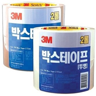  3M 박스테이프 불투명 48mm 40M 2입 4840 2 (W269396)