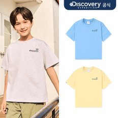 디스커버리키즈 [디스커버리] 키즈 픽셀 레터링 냉감 반팔티셔츠 3종 택1_
