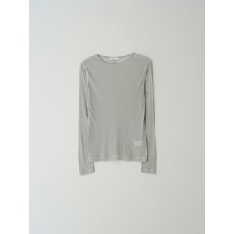 로우 Leau classic sheer tee_light grey