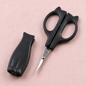 일본 KAI 카이 냐밍 고양이 눈썹가위 정교한 숱 잔털 눈썹정리