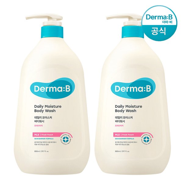 데일리 모이스처 (대용량) 바디워시 (프레쉬피치) 880ml 2개 (+바디로션20ml 2개)