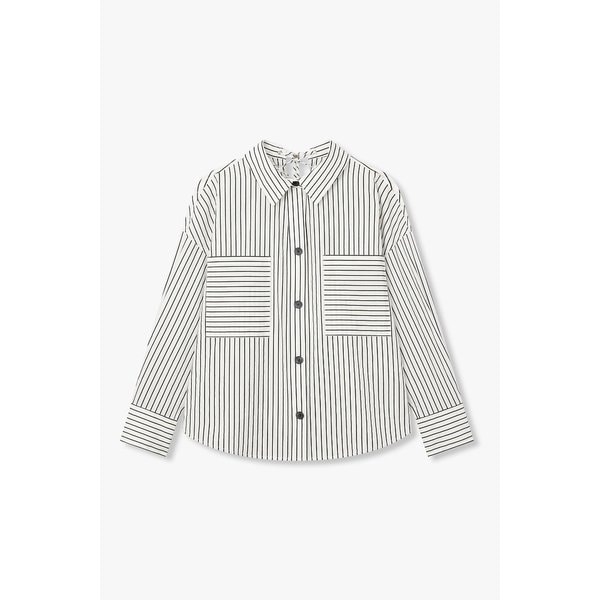 [파주점] 스트라이프 빅 포켓 블라우스 셔츠 7126260503