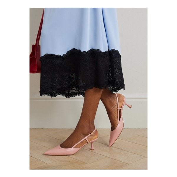 어센트 가죽 슬링백 펌프스 55mm 베이비 핑크 46376663162839318