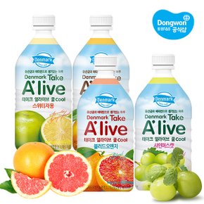 덴마크 테이크 얼라이브 쿨 500ml x 24개 /스위티자몽/망고/블러드오렌지/샤인머스캣