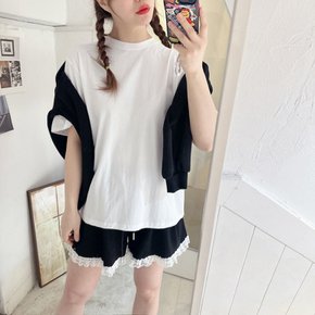 / (6color) 보이 루즈핏 반팔 무지 티셔츠