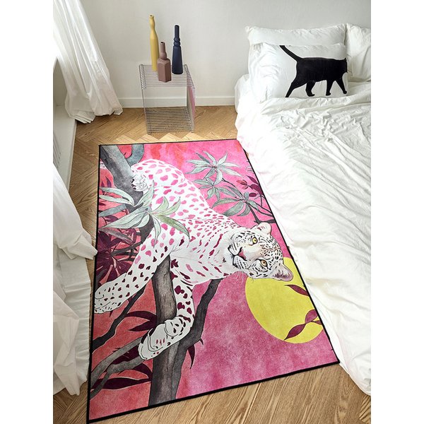 핑크밤에 호랑이 소프트 러그