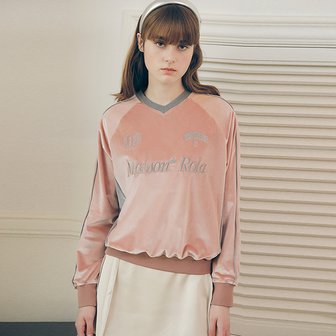 로라로라 SPORTY LONG SLEEVE SWEATSHIRTS PINK