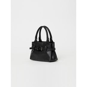 Cow Vegetable Belted Mini Bag (Black)