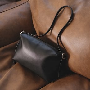 Leather buckle shoulder bag [TIWT04AH03]_Black