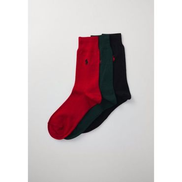 이스퀘어 5188457 Ralph Lauren MERCERZD CREW SOCK 3 PACK UNI - Socks moss