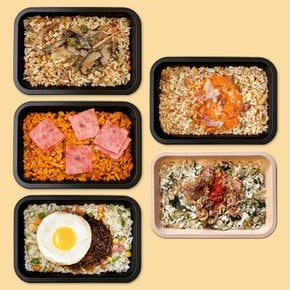 로칼 컵밥 도시락 간편식 5종 5팩 볶음밥 냉동 배달 식단