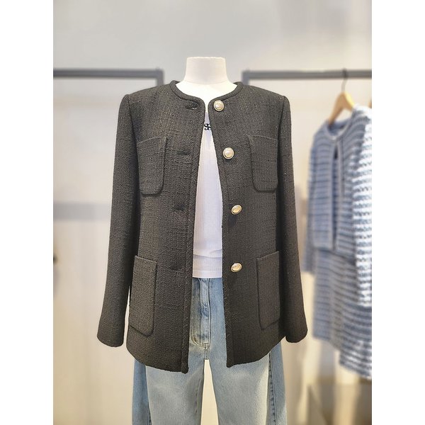 [여주점] 라운드넥 트위드 자켓(SAJKA2611)