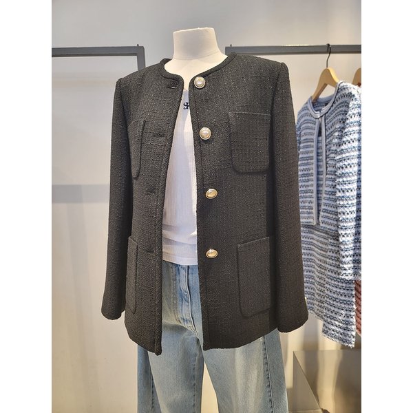 [여주점] 라운드넥 트위드 자켓(SAJKA2611)