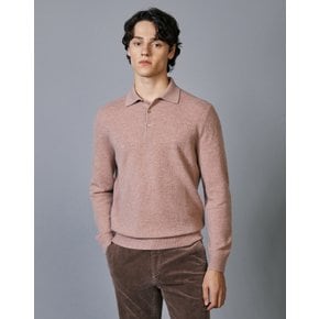 [23FW] [Signature Cashmere] [Pure Cashmere] 핑크 카라넥 스웨 DMSW3D075P2