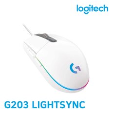 로지텍 G203 LIGHTSYNC RGB 유선 게이밍마우스 /병행