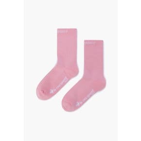 여성 로고포인트 크루 삭스 (GQ322LSO82_PINK)