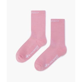 여성 로고포인트 크루 삭스 (GQ322LSO82_PINK)