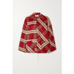 Checked Tweed Jacket 레드