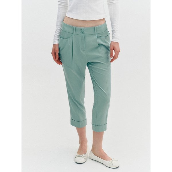 핀턱 배기 투버튼 슬랙스(MAFBSL52SMT)